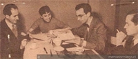 Reunión planificando El Umbral del Sueño, 1951