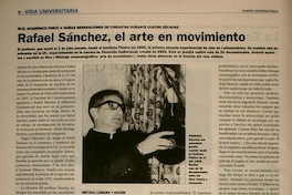 Rafael Sánchez, el arte en movimiento