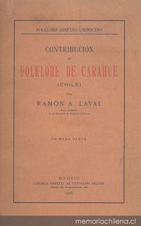 Contribución al folklore de Carahue