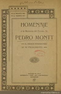 Ultimos días del Presidente Don Pedro Montt: memorias íntimas del inspector de palacio