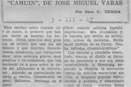 Cahuín, de José Miguel Varas