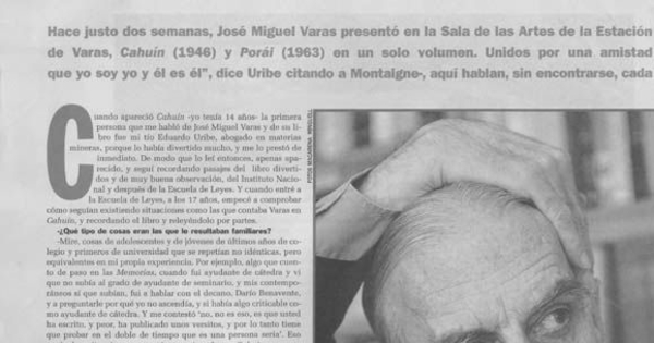 Uribe Varas, dos señores conversan