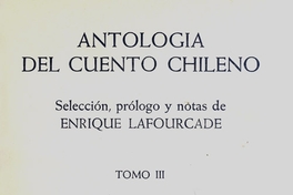 Antología del cuento chileno : v. 3