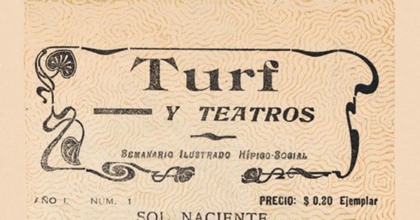 Turf y teatros : año 1, n° 1, 1934