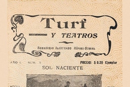 Turf y teatros : año 1, n° 1, 1934