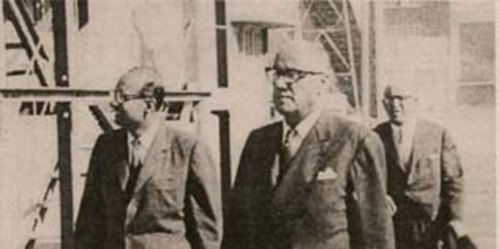 Jorge Alessandri y Ernesto Ayala, en Laja, 1959