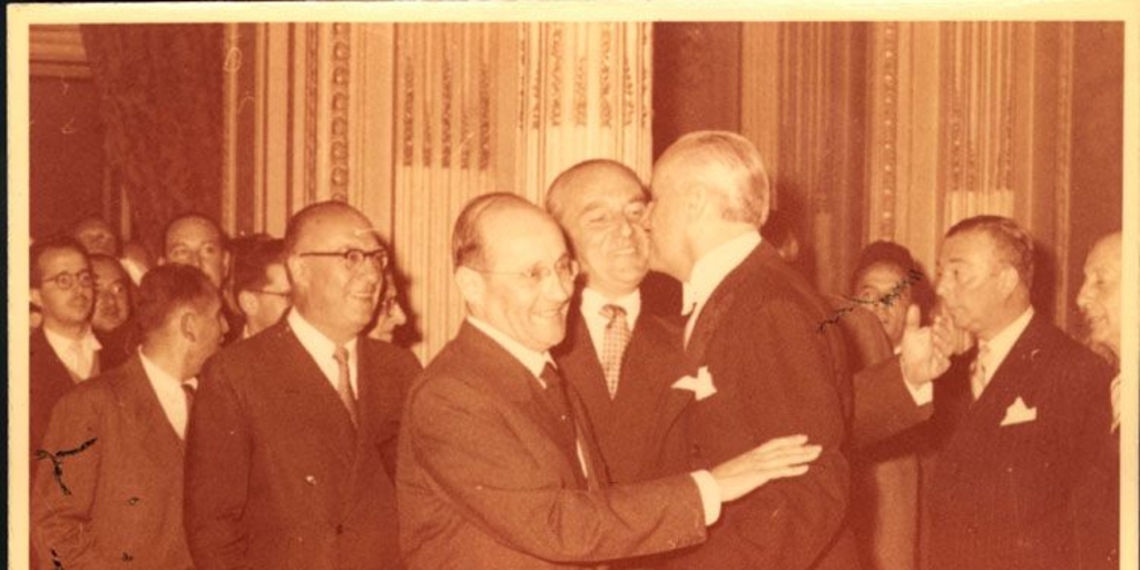 Saludo al presidente Jorge Alessandri, 1958
