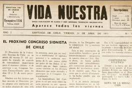 Vida Nuestra : año I, n° 3 del 24 de abril de 1931