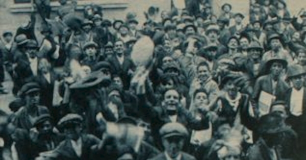 La huelga de 1902 ; Niños bajo control