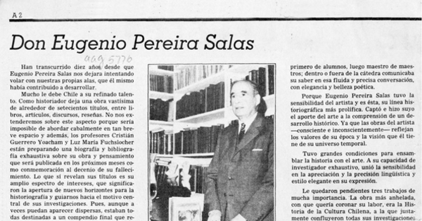 Don Eugenio Pereira Salas