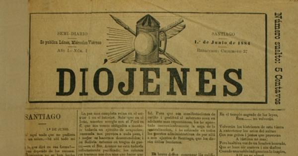 Diójenes: año 1, nº 1-87, 1 junio de 1884-30 de enero de 1885