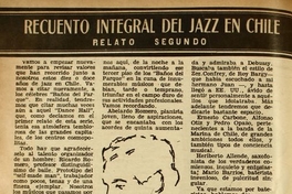 Recuento integral del jazz en Chile : relato segundo