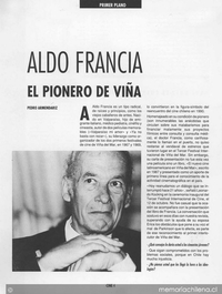 Aldo Francia, el pionero de Viña