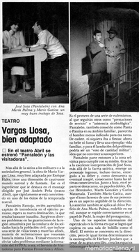 Vargas Llosa, bien adaptado
