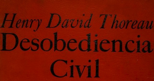 Portada de Desobediencia civil: 1849-1949 de Henry David Thoreau, diseñada por Mauricio Amster, 1949