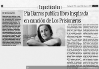 Pía Barros publica libro inspirado en canción de Los Prisioneros
