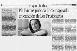 Pía Barros publica libro inspirado en canción de Los Prisioneros