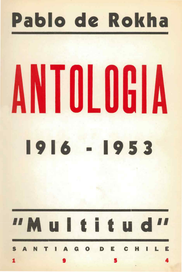 Antología : 1916-1953