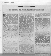 El tiempo de Juan Agustín Palazuelos