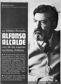 Un folletín llamado Alfonso Alcalde uno de los mejores escritores chilenos