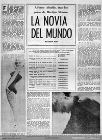 La novia del mundo: Alfonso Alcalde tras los pasos de Marilyn Monroe