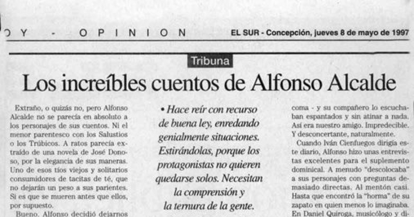 Los increíbles cuentos de Alfonso Alcalde