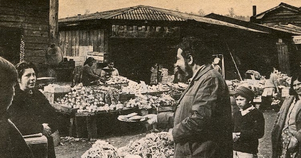 Alfonso Alcalde en la Vega de Lota, 1972