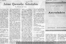 Jaime Quezada: Astrolabio