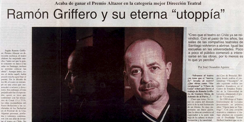 Ramón Griffero y su eterna "utoppía"