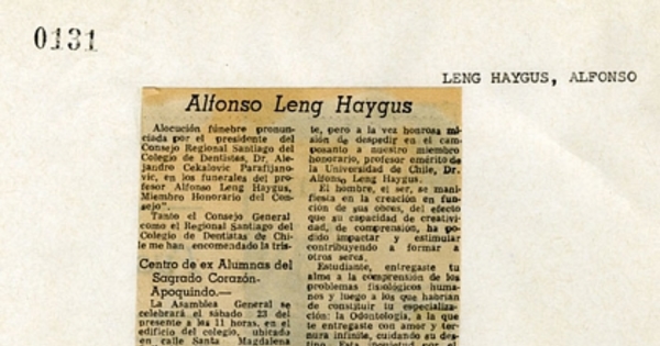 Alfonso Leng Haygus