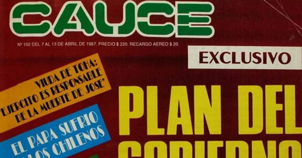 Revista Cauce: nº 102-113, 7 de abril a 22 de junio de 1987