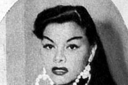 La Antillana, bailarina chilena, 1956