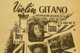 Aviso publicitario: "Havana Cuban´s" en el "Violín Gitano"