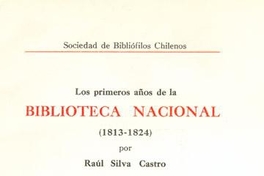 Los primeros años de la Biblioteca Nacional (1813-1824)