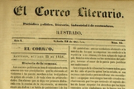 El correo literario: año 1, nº 15, 23 de octubre de 1858
