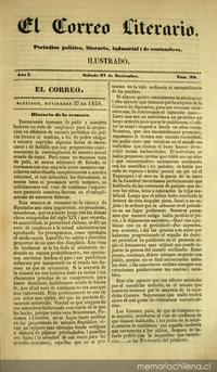El correo literario: año 1, nº 20, 27 de noviembre de 1858