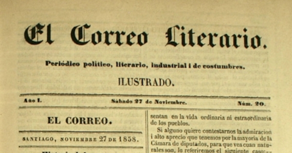 El correo literario: año 1, nº 20, 27 de noviembre de 1858