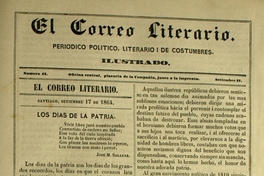 El correo literario: año 1, nº 11, 17 de septiembre de 1864