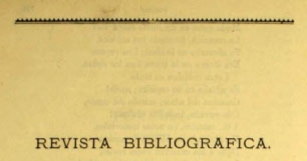 Revista bibliográfica: 1º abril de 1875