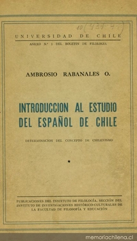 Introducción al estudio del español de Chile