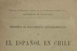 Estudios chilenos: fonética del castellano en Chile