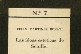 Las ideas estéticas de Schiller