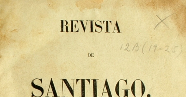 Revista de Santiago: tomo cuarto, abril-julio de 1850