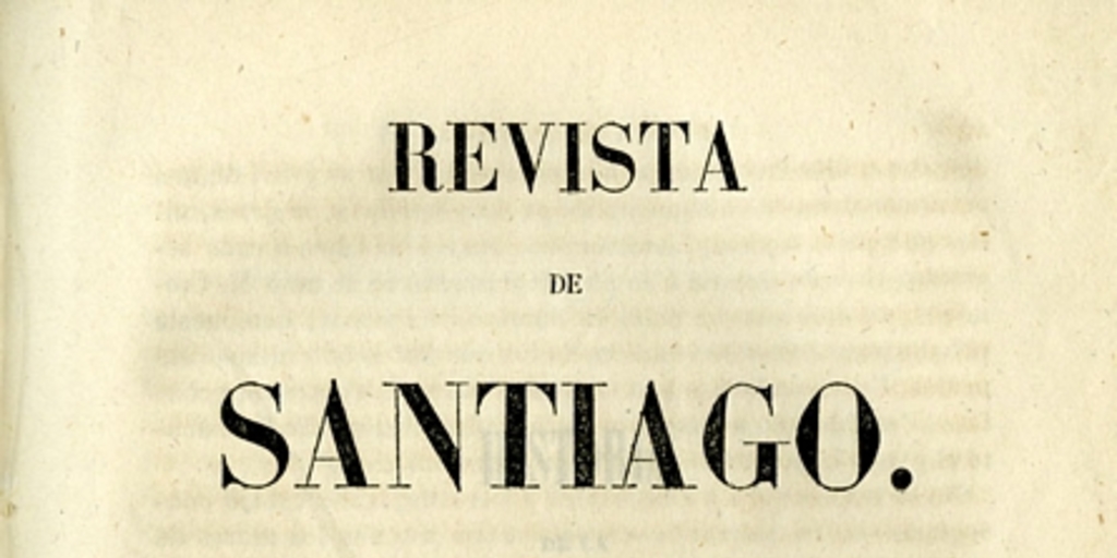Revista de Santiago: tomo quinto, julio-octubre 1850