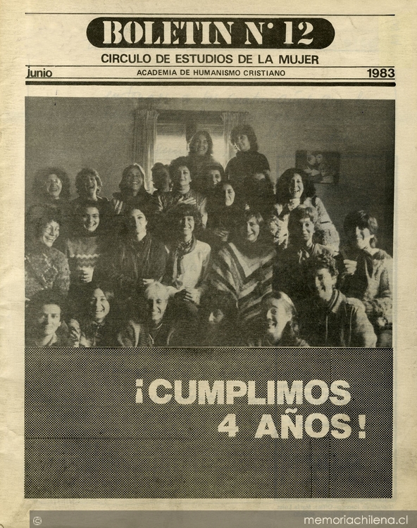 Boletín del Círculo de Estudios de la Mujer ; n° 12, junio 1983