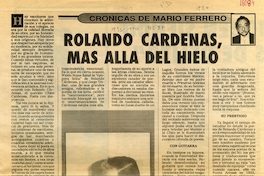 Rolando Cárdenas, más allá del hielo