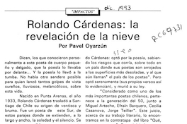 Rolando Cárdenas, la revelación de la nieve