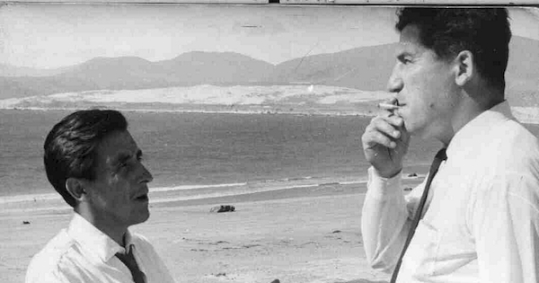 Rolando Cárdenas junto a Ronnie Muñoz, 1968, La Serena