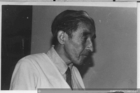 Rolando Cárdenas en su departamento, Santiago, junio, 1990
