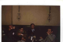 Rolando Cárdenas junto a Germán Arestizabal, Aristóteles España e Iván Teillier en "La Unión Chica", marzo de 1982